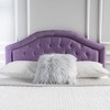 Contemporary Camelback Upholstered Headboard Full/Queen Size with Button Tufted Diamond Stitch & Nailhead Accents -Christopher Knight Home - 2 of 4