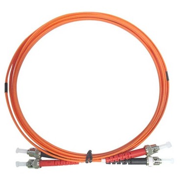 Monoprice OM1 Fiber Optic Cable - 1 Meter, ST/UPC-ST/UPC, Multi Mode, Duplex, 62.5/125 micrometer Type, 2.0mm, OFNR