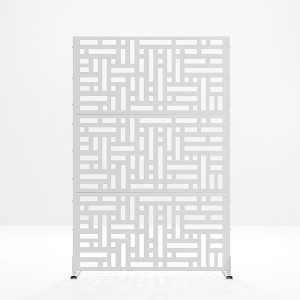 SpassWay 72"H 47"W Outdoor Metal Garden Trellis Privacy Screen Lattice Panel Indoor Room Divider - 1 of 4