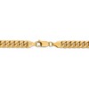 Black Bow Jewelry 6.75mm 14k Yellow Gold Cuban Curb Chain Bracelet - 3 of 4