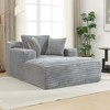KWPZQEB 66'' Chaise Lounge Chair Indoor, Corduroy Cloud Couch, Fluffy Oversized Sofa Bed, Reading Longue Chair Sleeper Sofa  for Bedroom, Living Room - 4 of 4