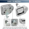 Attop Truck Tool Box Latch Replacement Stainless Steel Toolbox Paddle Lock Replacement Handle with Keys(2 Pack) - 4 of 4