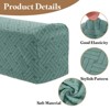 Unique Bargains Non-Slip Stretch Jacquard Couch Armrest Slipcovers 2 Pcs - 3 of 4