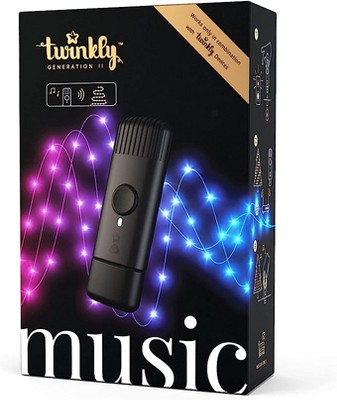 Twinkly Music Bluetooth/Wi-Fi USB-Powered Sound Sensor for Twinkly Gen II Smart LED Lights, Sync to Music, Audio-Visual Experience Sound Sensor