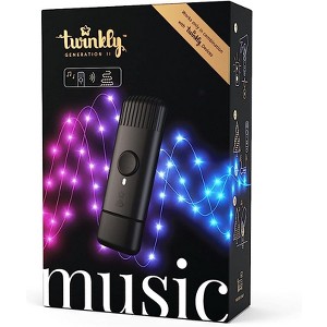 Twinkly Music Bluetooth/Wi-Fi USB-Powered Sound Sensor for Twinkly Gen II Smart LED Lights, Sync to Music, Audio-Visual Experience Sound Sensor - 1 of 4