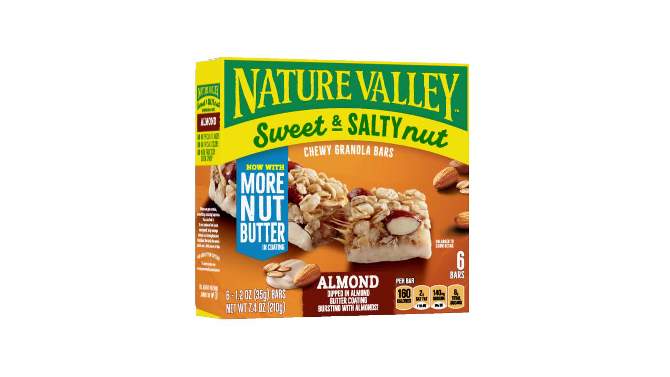 Nature Valley Sweet &#38; Salty Nut Almond Granola Bars - 6ct, 2 of 8, play video