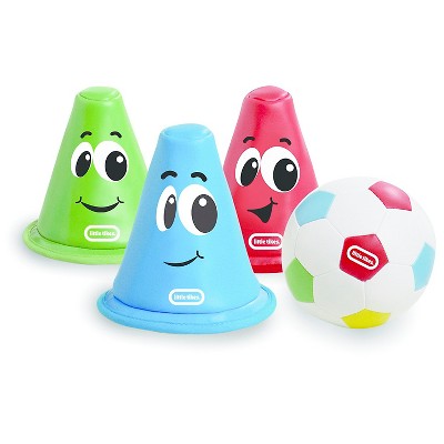 little tikes soft soccer cone set