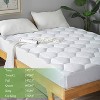 Aoibox Queen Mattress Pad Ultra Soft Quilted Fitted Topper Cover 8-21 Inch Deep Pocket Protector White for Home Hotel - 3 of 4