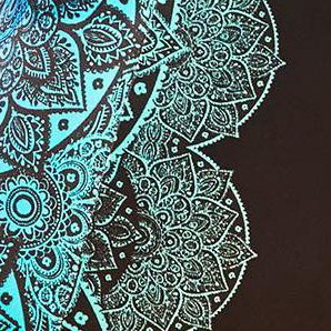 blue ombre lace print