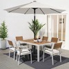 Hyleory 9FT Lighted Market Umbrella for All Seasons/ Size: 91.2" H x 108" W x 108" D - 2 of 4