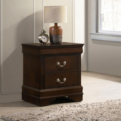 NicBex Nightstand with 2 Drawers,Modern Side Table with Storage Space and Wood Frame,Bedside Table for Bedroom,Living Room