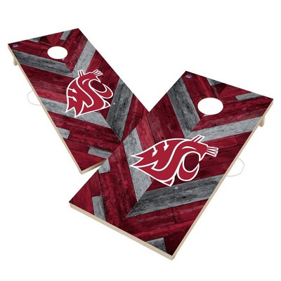 NCAA Washington State Cougars 2'x4' Solid Wood Cornhole Board