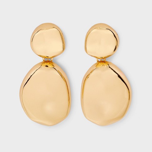 Post Metal Teardrop Earrings A New Day Gold Target