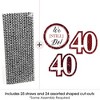 Big Dot of Happiness We Still Do Paper Straw Decor - 40th Wedding Anniversary Party Striped Decorative Straws - Set of 24 - 2 of 4