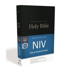 NIV, Pew and Worship Bible, Hardcover, Black - by  Zondervan - 1 of 1