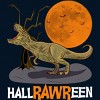 Men's Design By Humans Halloween T Rex Hallrawreen Dinosaur Jurassic By RainforestRoom T-Shirt - 2 of 4