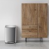 13 Gallon Stainless Steel Trash Can with Soft-Close Lid, Smudge & Fingerprint Resistant, Hands-Free Step-on Waste Bin for Kitchen, Bathroom, Office - 4 of 4