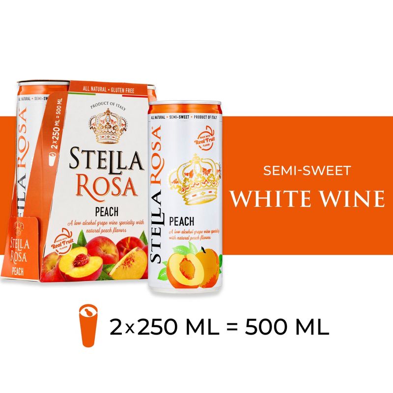 Stella Rosa Peach - 2pk/250ml Cans, 3 of 13