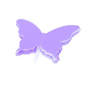 Unique Bargains Paper Wedding Party Butterfly Shaped Crafting String Hanging Garland Ornament Purple - 1 of 4