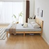 Karl Home Wood Bed Frame Queen Size Platform Bed with Headboard - 4 of 4