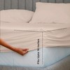 LISM 100% Cotton Fitted Sheet Deep Pocket Fitted Sheet, Fits Mattress Upto 16" - 3 of 4