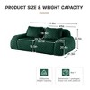 82'' Flannelette Boneless Modular 2-Seater Sofa with Deep Seat, Anti-Slip Design and No Assembly Required - 4 of 4