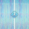 KatchOn, XtraLarge Blue Iridescent Streamers - 3.2x8 Feet, Blue Fringe | Mermaid Birthday Decorations, Under The Sea Party Decorations - 2 of 4