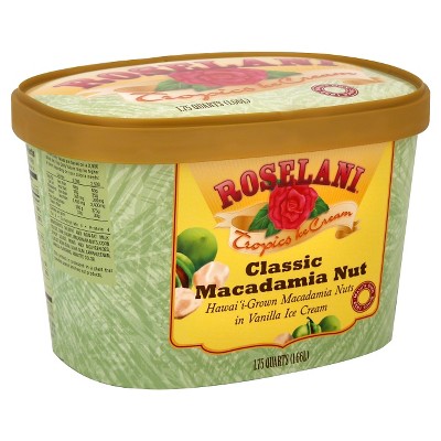 Roselani Macadamia Nut Ice Cream 56oz