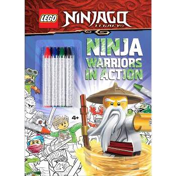 Lego Ninjago: Ninja Warriors in Action - (Coloring & Activity with Crayons) by  Ameet Publishing (Paperback)