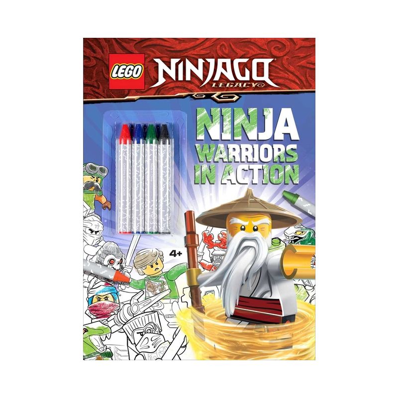 Lego Ninjago: Ninja Warriors in Action - (Coloring & Activity with Crayons) by  Ameet Publishing (Paperback), 1 of 2