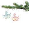 Gallerie II Sparkle Octopus Beach And Coastal Christmas  Christmas XMAS Ornament, Set of 2 - 2 of 4