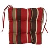 Blazing Needles, 16-inch Spun Polyester Patterned Outdoor Square Tufted Chair Cushions (Set of 4) - 2 of 2