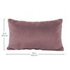 Factory Direct Partners Kids' Novelty Soft Density Lumbar Microfiber Pillow with Piping Mauve Purple - 4 of 4
