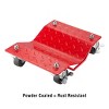 Fleming Supply Heavy-Duty Tire Skates – Set of 4, Red - 4 of 4