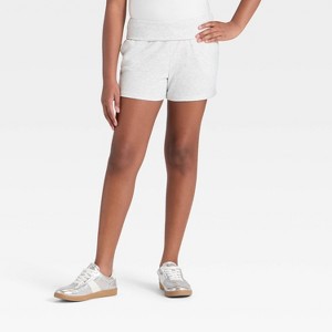 Girls' Foldover Waist Cozy Rib-Knit Shorts - art class™ - 1 of 3