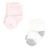 Hudson Baby Infant Girl Cotton Rich Newborn and Terry Socks, Girl Soft Asst Colors - 3 of 4