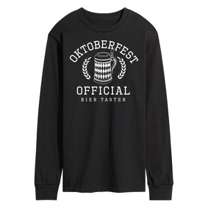 Men's - Instant Message - Oktoberfest Official Bier Taster Long Sleeve Graphic T-Shirt - 1 of 4