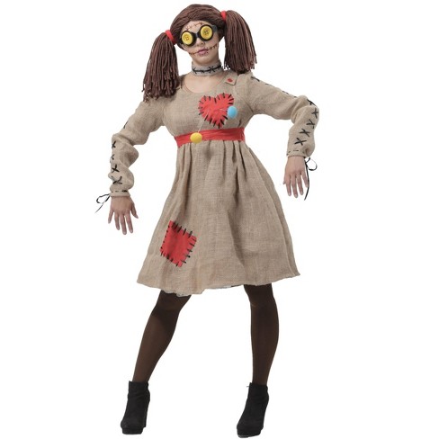 Halloweencostumes.com Small Women Women's Burlap Voodoo Doll Costume ...