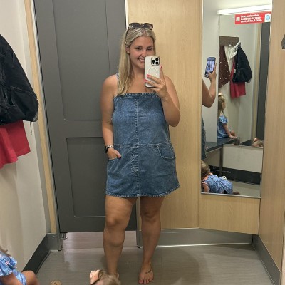 target denim tank dress Denim Tank Dresses: Sleeveless, Mini, & Maxi Styles