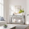 Entryway Table, Console Table with Storage Drawers, 3 Tier Farmhouse Wooden Sofa Table, Hallway Table for Entryway, Living Room - 4 of 4