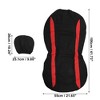 Unique Bargains Universal Interior Car Seat Covers Head Rest Cover Washable Flat Padding Polyester Sponge Car Seat Covers Fit for Cars 4 Pcs - 3 of 4