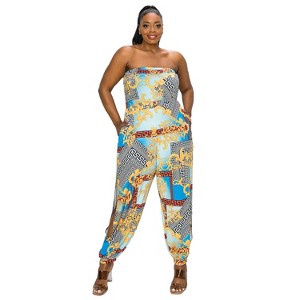 L I V D Women's Cleopatra Sleeveless Slit Pocket Jumpsuit - 1 of 3