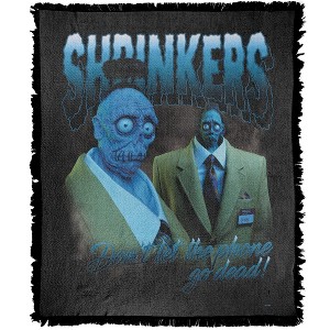 Beetlejuice Beetlejuice Shrinkers Homage Blanket 50"x60" Woven Tapestry - 1 of 4
