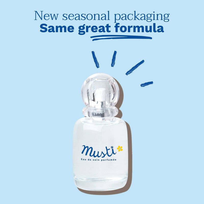 Mustela Musti Eau de Soin Spray Baby Perfume Alcohol Free Fragrance - 1.69 fl oz, 6 of 8