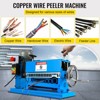VEVOR 1.5-38MM Electric Cable Stripping Machine 370W, Efficiently Strips Various Metal Wires, Includes 10 Blades, Speeds Up to 15M/Min,Blue - 3 of 4