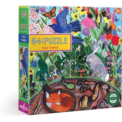 eeBoo: Wild Things 64 Piece Jigsaw Puzzle