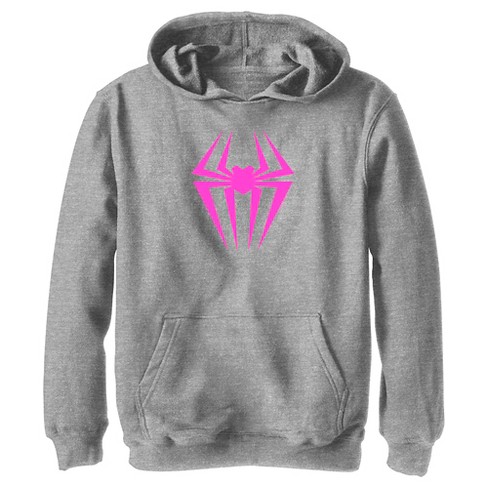 Pink 2024 spiderman hoodie