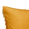 20"x20" Oversize Gatsby Fringe Square Throw Pillow - Edie@Home - 3 of 4
