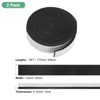 Unique Bargains High Temp Self Stick Heat Resistant BBQ Gasket Tape Grill Gasket Black White - 3 of 4