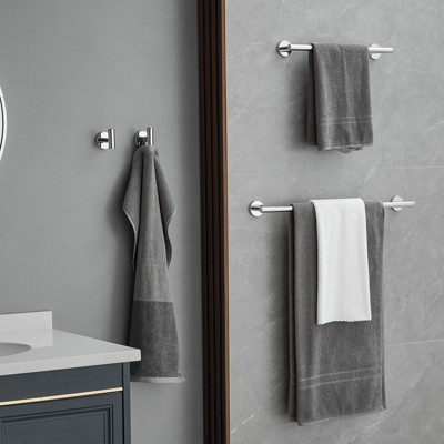 Polished Chrome 6-Piece Stainless Steel Bathroom Hardware Set